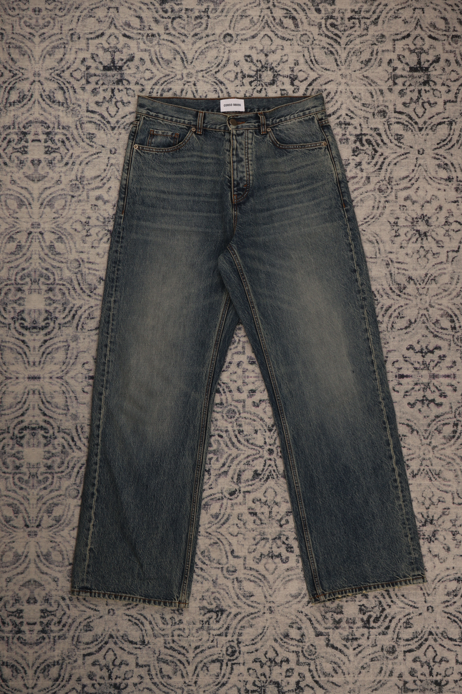 Blue Washed Denim Jeans