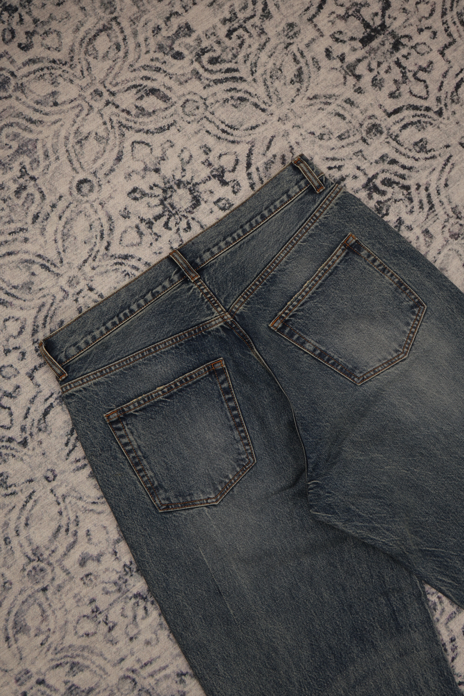 Blue Washed Denim Jeans - CORSO 98055