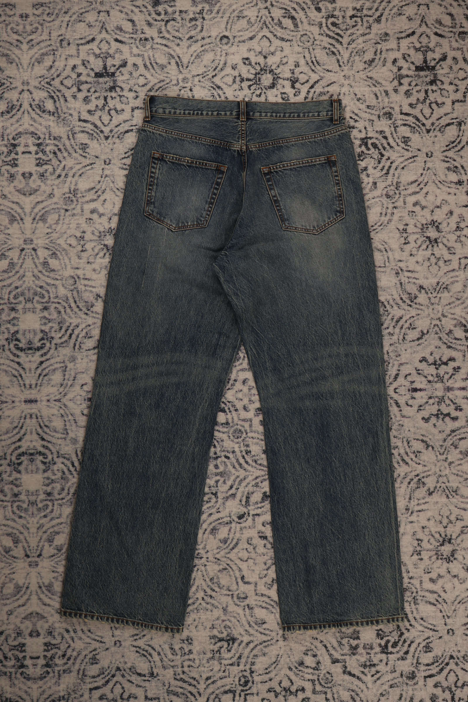 Blue Washed Denim Jeans