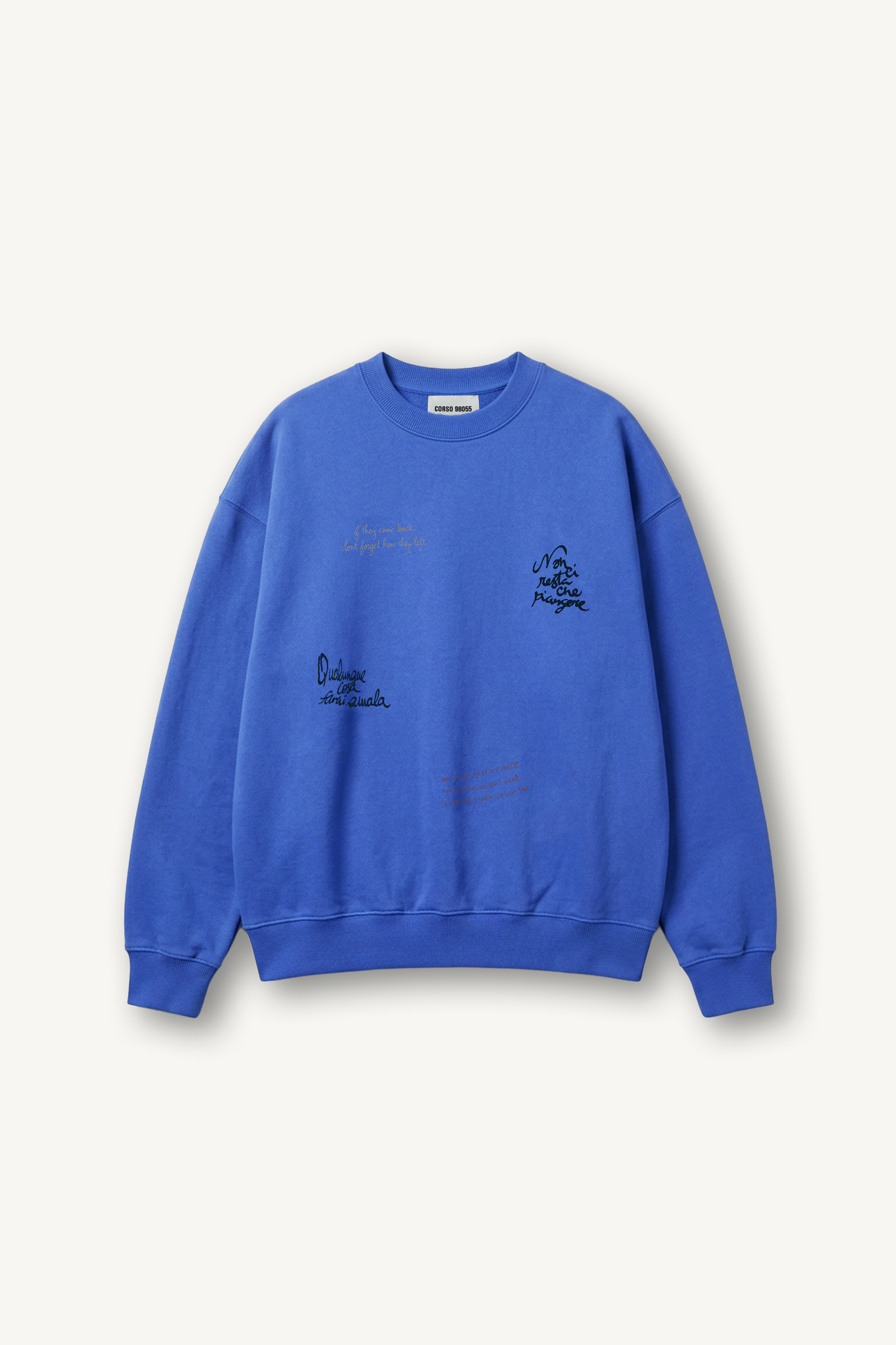 Oversized Cobalt Blue Sweatshirt