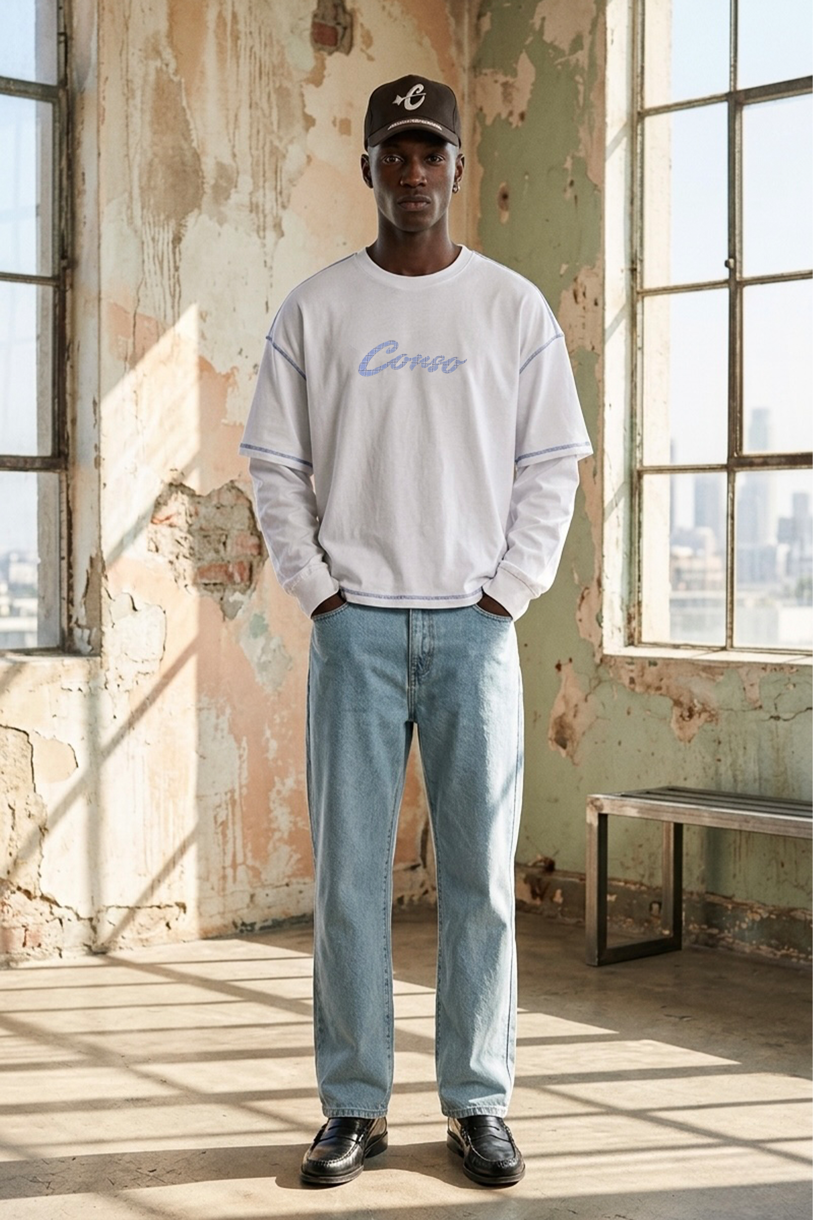 Layered Box T-Shirt - CORSO 98055