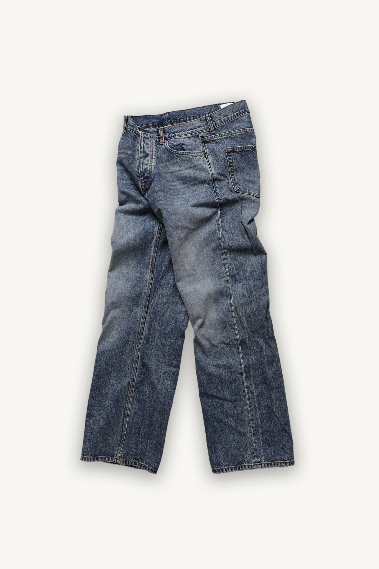 Blue Washed Denim Jeans