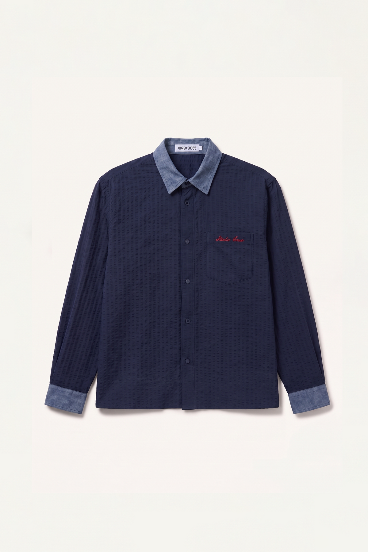 Seersucker Shirt Blue/Denim