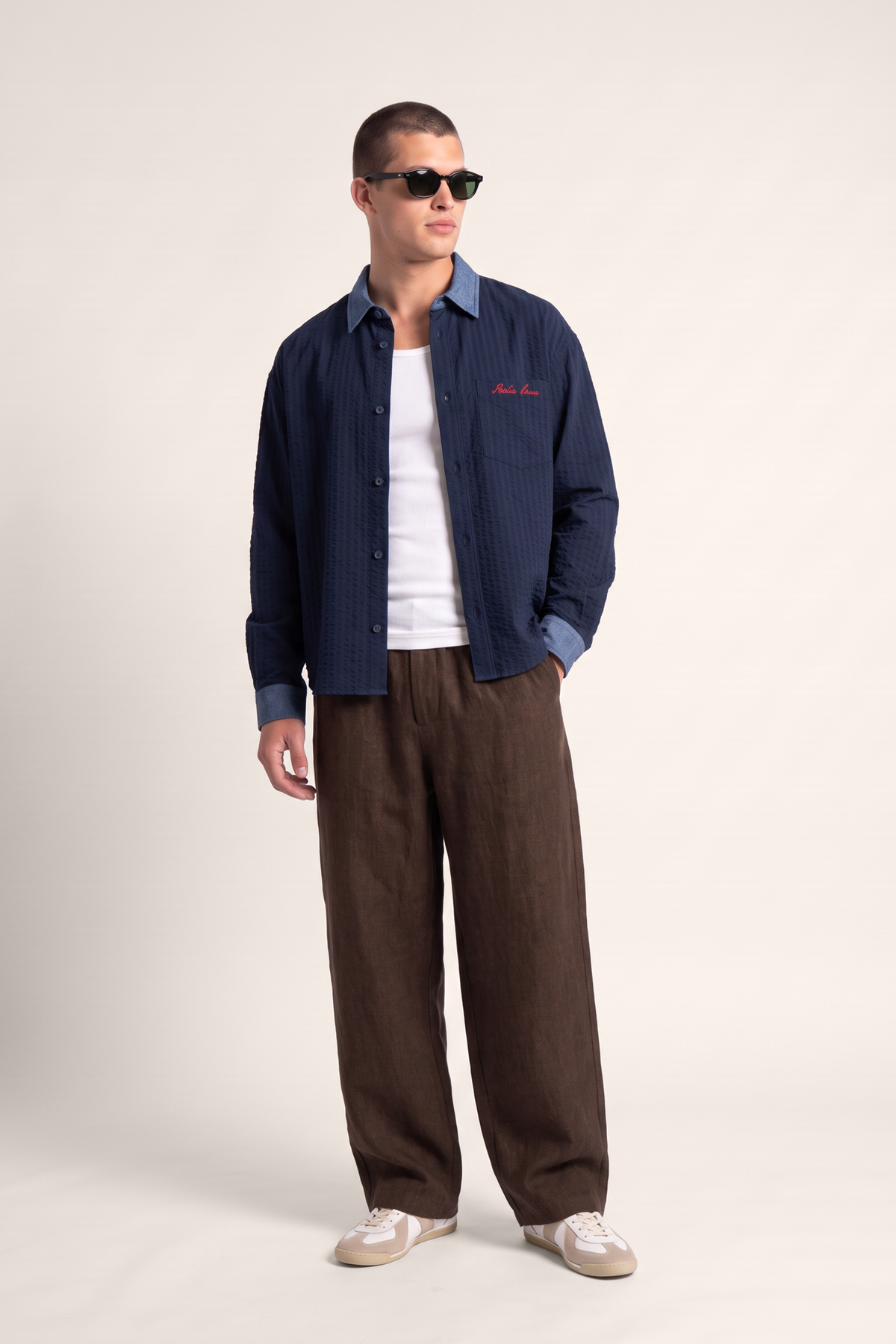 Seersucker Shirt Blue/Denim