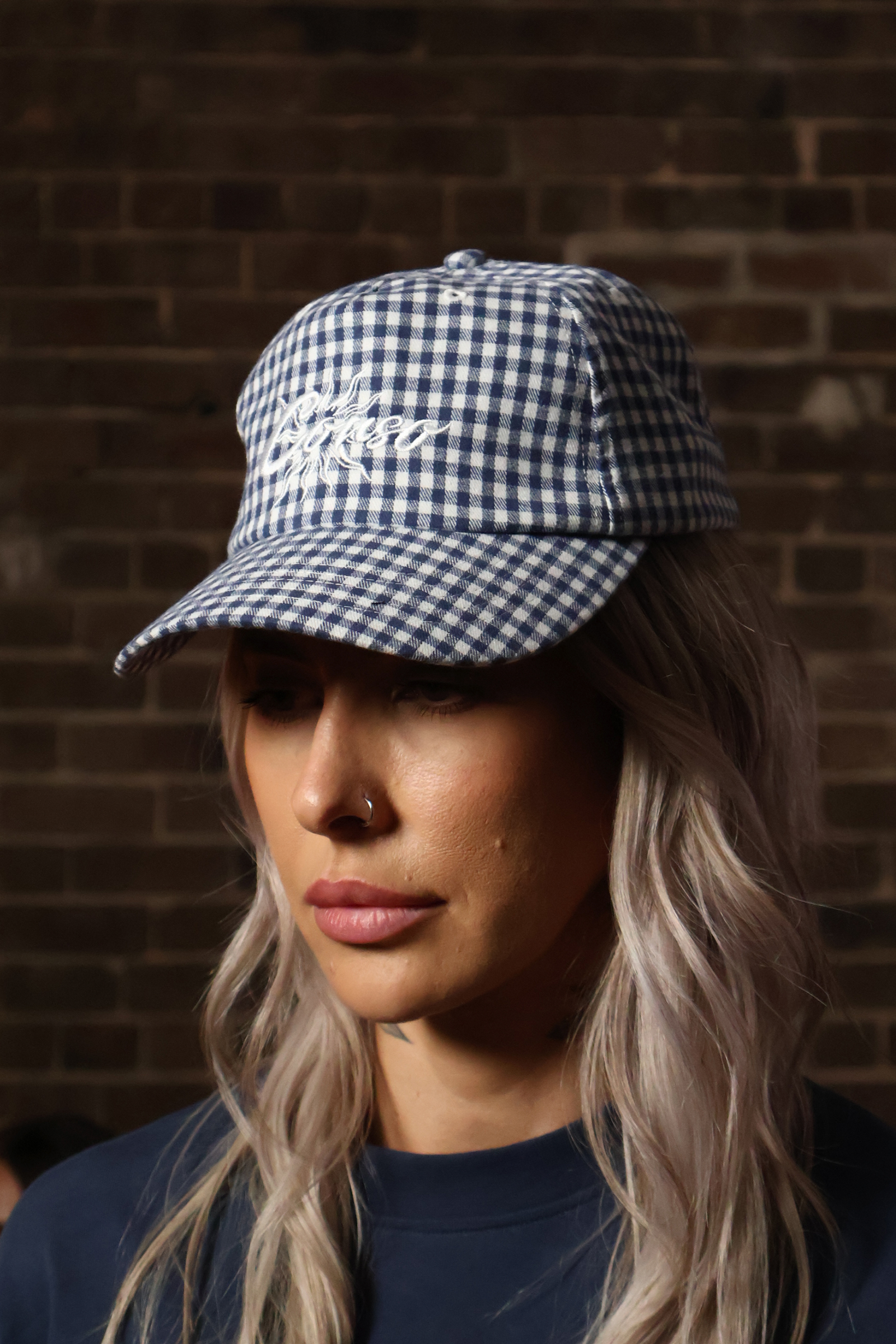 Gingham Tavolo 5-Panel Hat - CORSO 98055