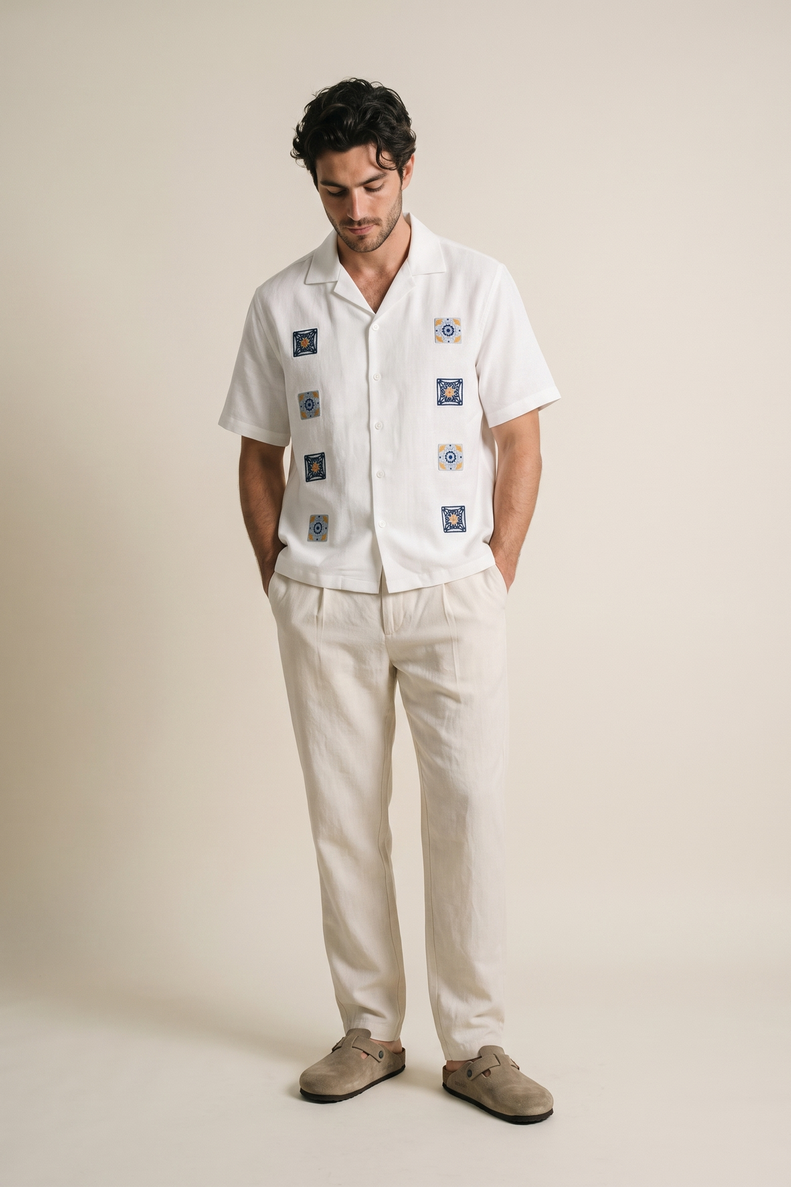 Maiolica Camp Shirt